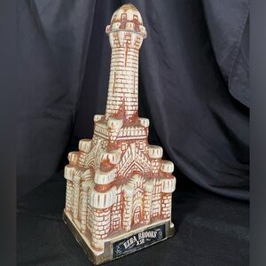 Vintage Ezra Brooks decanter (empty). Chicago water tower.